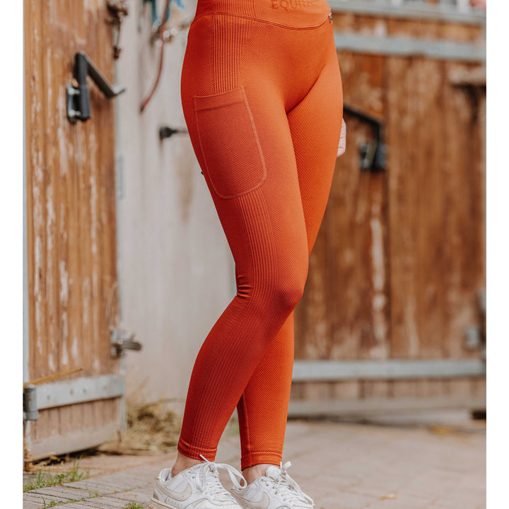 EQUITHÈME Reitleggings Acacia – nahtlos & Full-Grip, navy