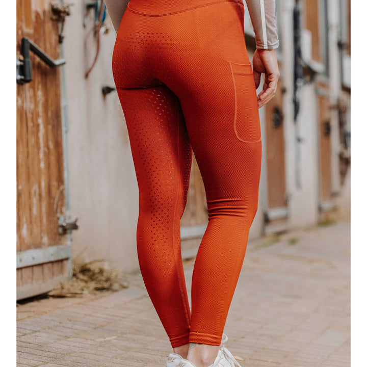 EQUITHÈME Reitleggings Acacia – nahtlos & Full-Grip, navy