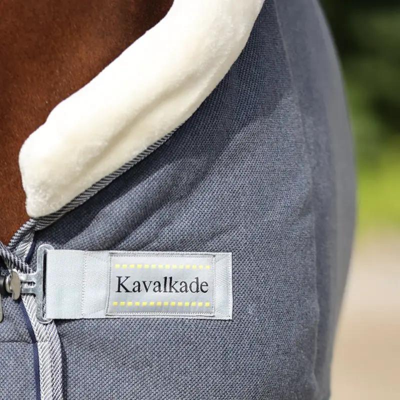Kavalkade Abschwitz - & Transportdecke ELEGANCE, grau - navy/beige - IQ Horse