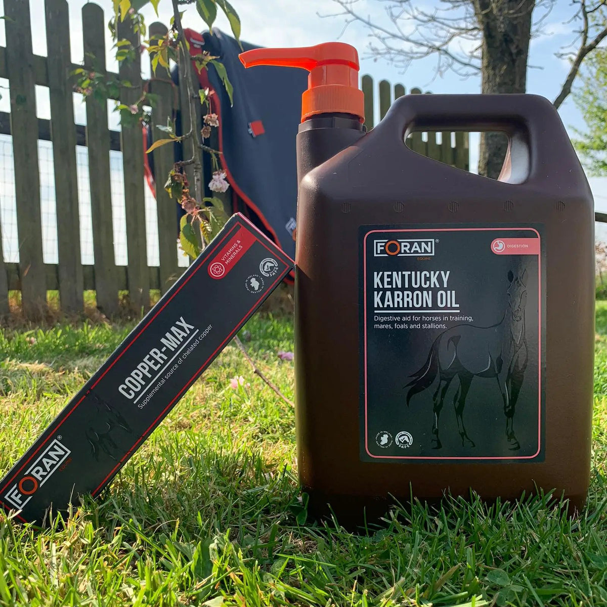Foran – Karron Oil 4,5 L Omega - 3 Öl für Pferde + Copper Max Paste gratis - IQ Horse