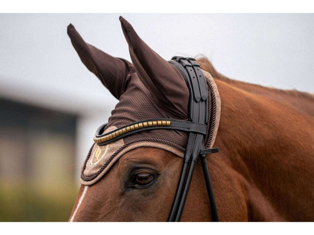 Back on Track Haze Collection Fliegenhaube, braun meliert - IQ Horse