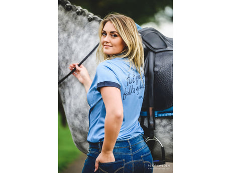 Ps of Sweden Poloshirt Daniella, Light Blue - IQ Horse