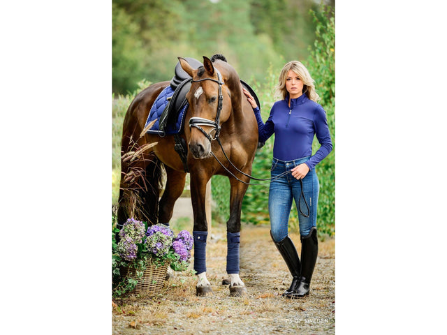 PS of Sweden Trainingsshirt/ Base Layer Willow, royal - IQ Horse