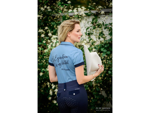 Ps of Sweden Poloshirt Daniella, Light Blue - IQ Horse