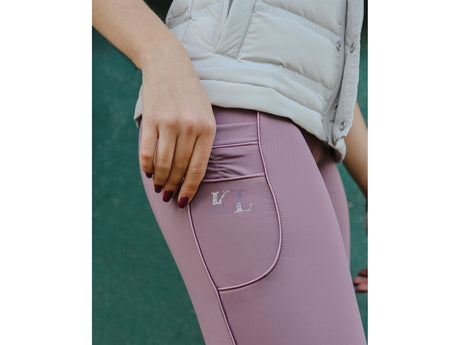 Kingsland Damen Reithose/Reitleggings Katinka Sommer23, Full Grip, purple flint - IQ Horse