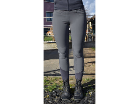 Kingsland Katja pull on Damenreithose mit Full - Grip, E - Tec, Grey - IQ Horse