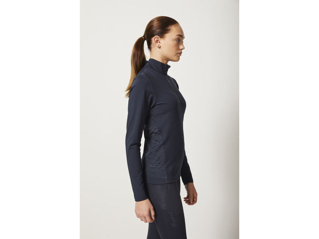 Kingsland Reitleggings Damen KLkattie F - Tec4 Wave HW22, Vollbesatz, Full - Grip, navy - IQ Horse