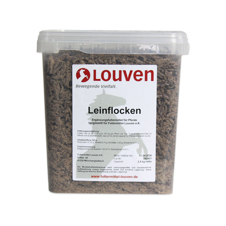 Ergänzungsfutter Leinflocken – 2,5 kg
