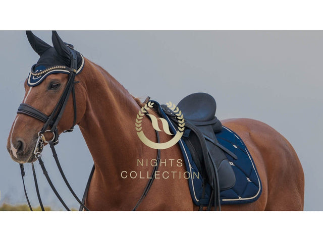 Back on Track Nights Collection Fliegenhaube, noble blue - IQ Horse