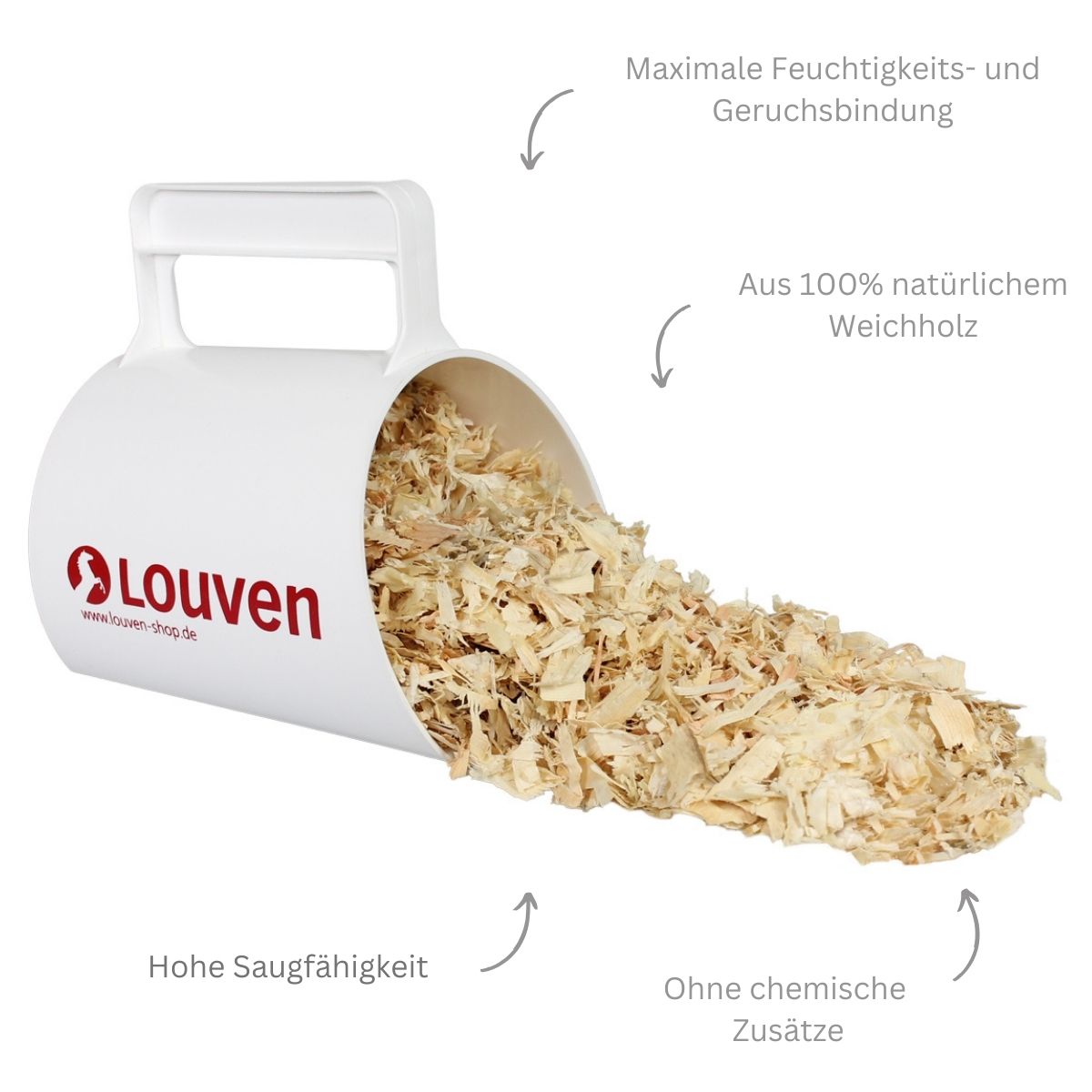 Einstreu Späne – Hobelspäne Weichholz
