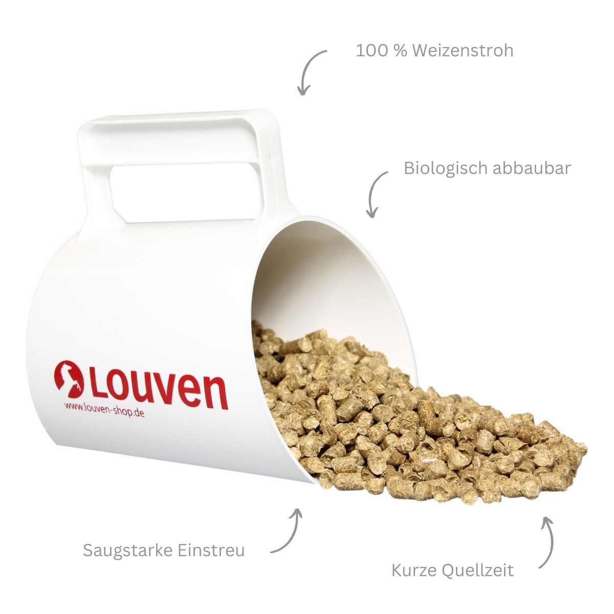 Einstreu Strohpellets Premium – 52 l