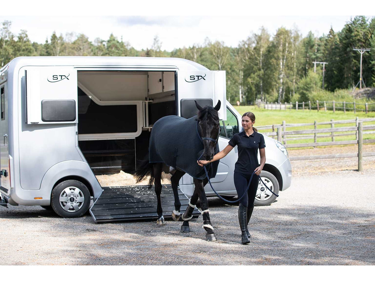 Kingsland Transportdecke/ Stalldecke WOOL EVOLUTION , Abschwitzdecke, navy - IQ Horse