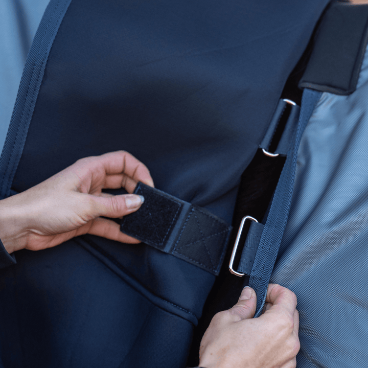 Outdoordecke 3D AIR RAIN, Eisblau - IQ Horse