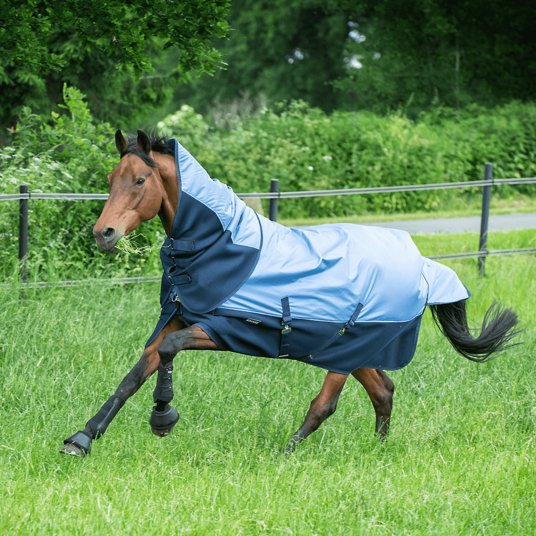 Outdoordecke 3D AIR RAIN, Eisblau - IQ Horse