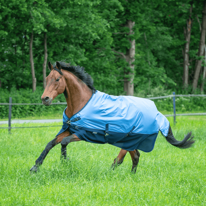Outdoordecke 3D AIR RAIN, Eisblau - IQ Horse