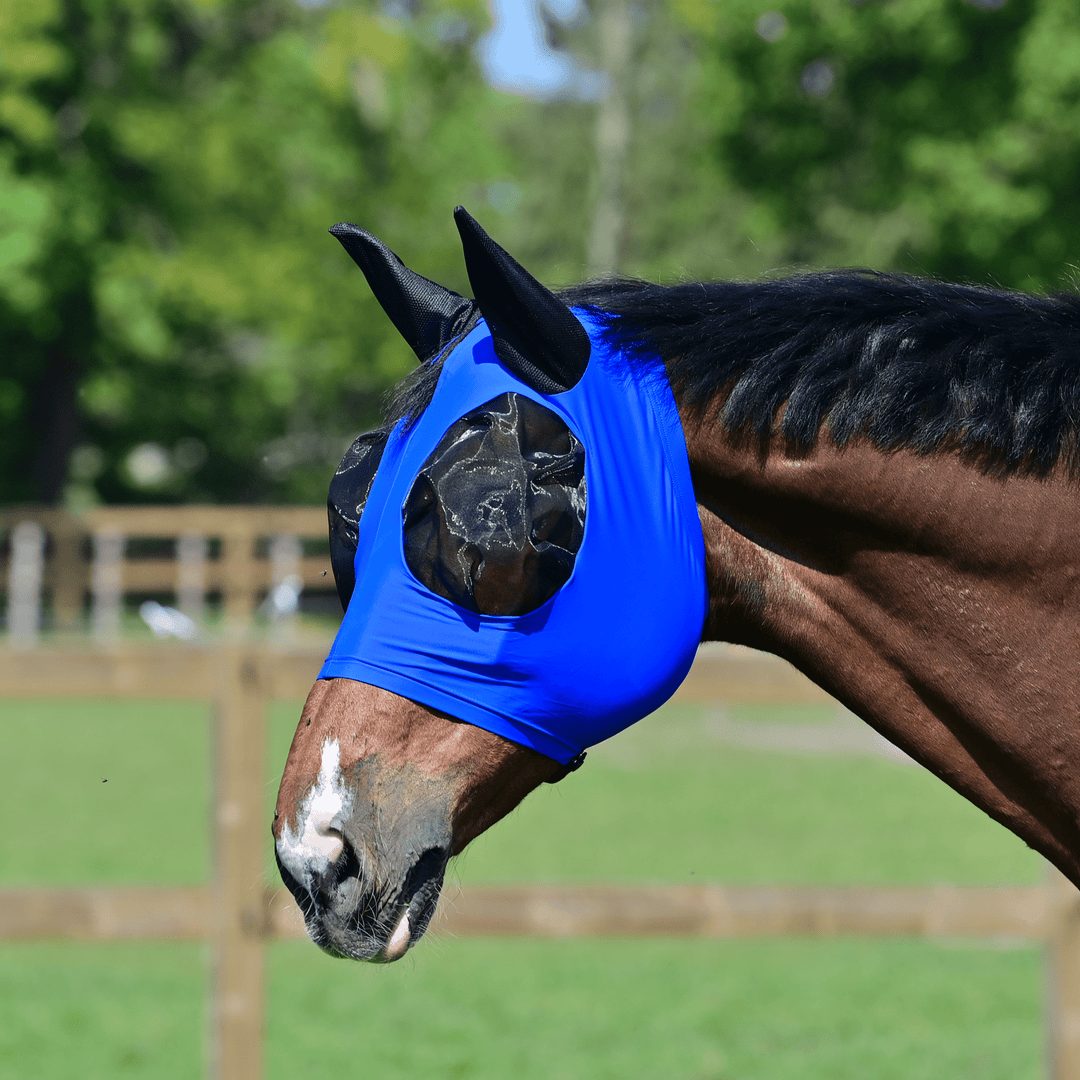 BUSSE Fliegenmaske TWIN FIT FLEXI, Royal Summer - IQ Horse