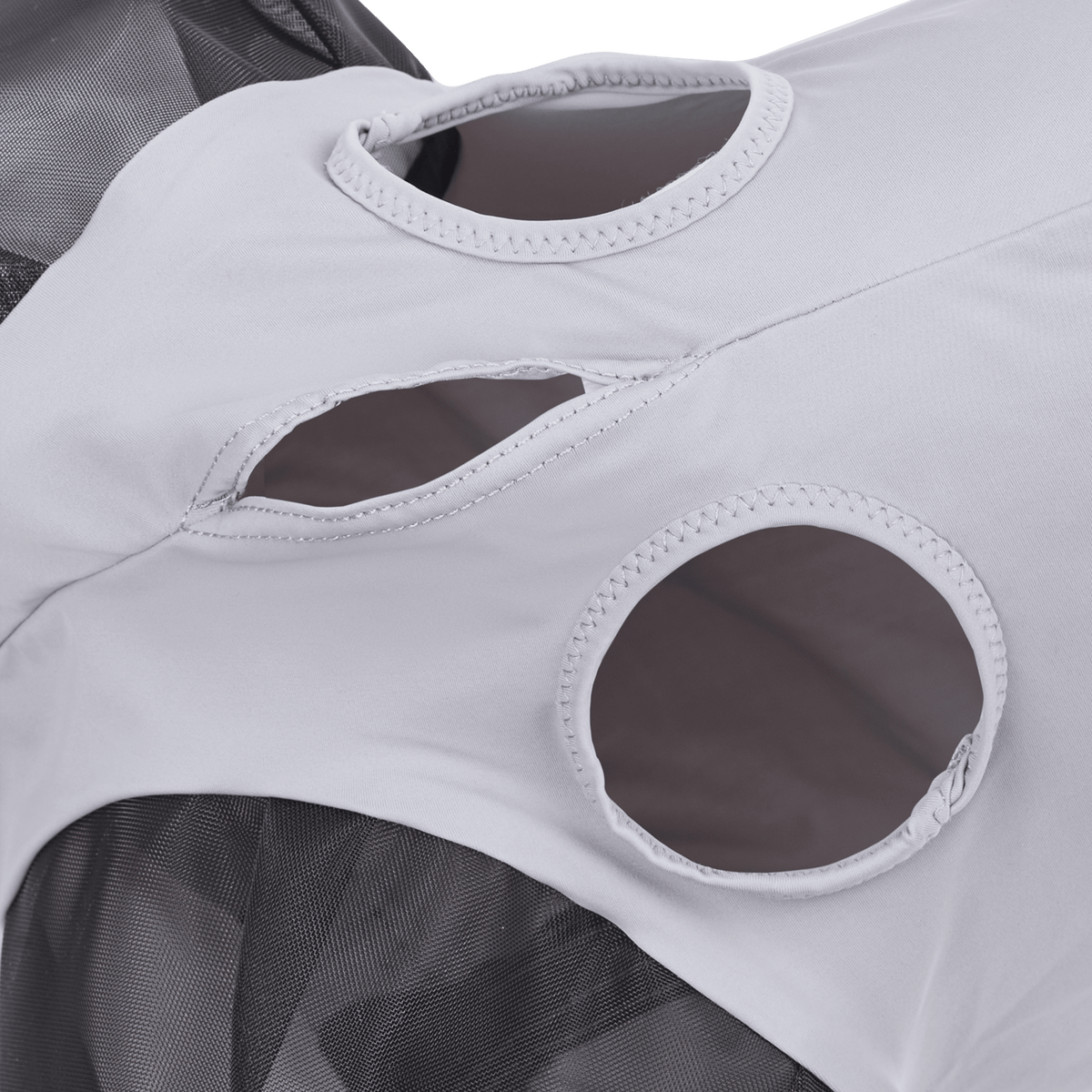 BUSSE Fliegenmaske TWIN FIT FLEXI, grau - IQ Horse