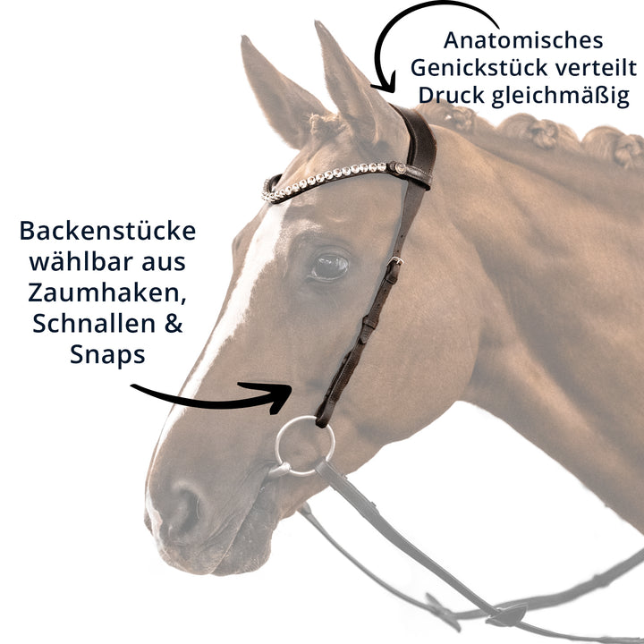 Trense Leave – Semizaum ohne Nasenriemen