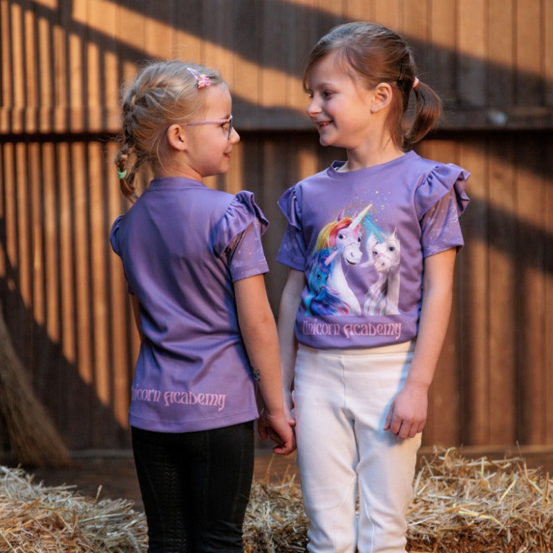 Kinder-T-Shirt Unicorn Academy – Flügel