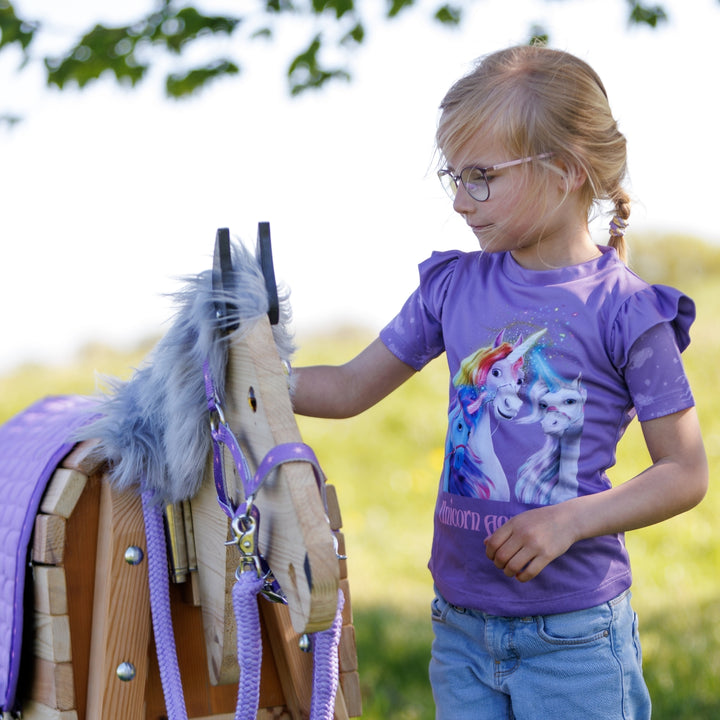 Kinder-T-Shirt Unicorn Academy – Flügel