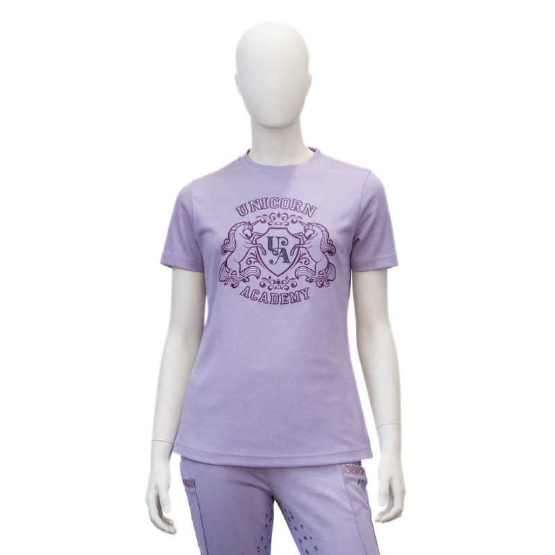Kinder-T-Shirt Unicorn Academy – Glitzer