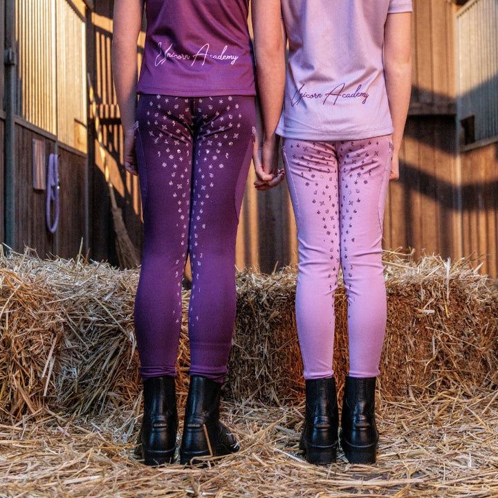 Kinder-Reitleggings Unicorn Academy – Vollbesatz