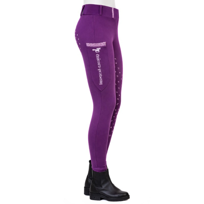 Kinder-Reitleggings Unicorn Academy – Vollbesatz