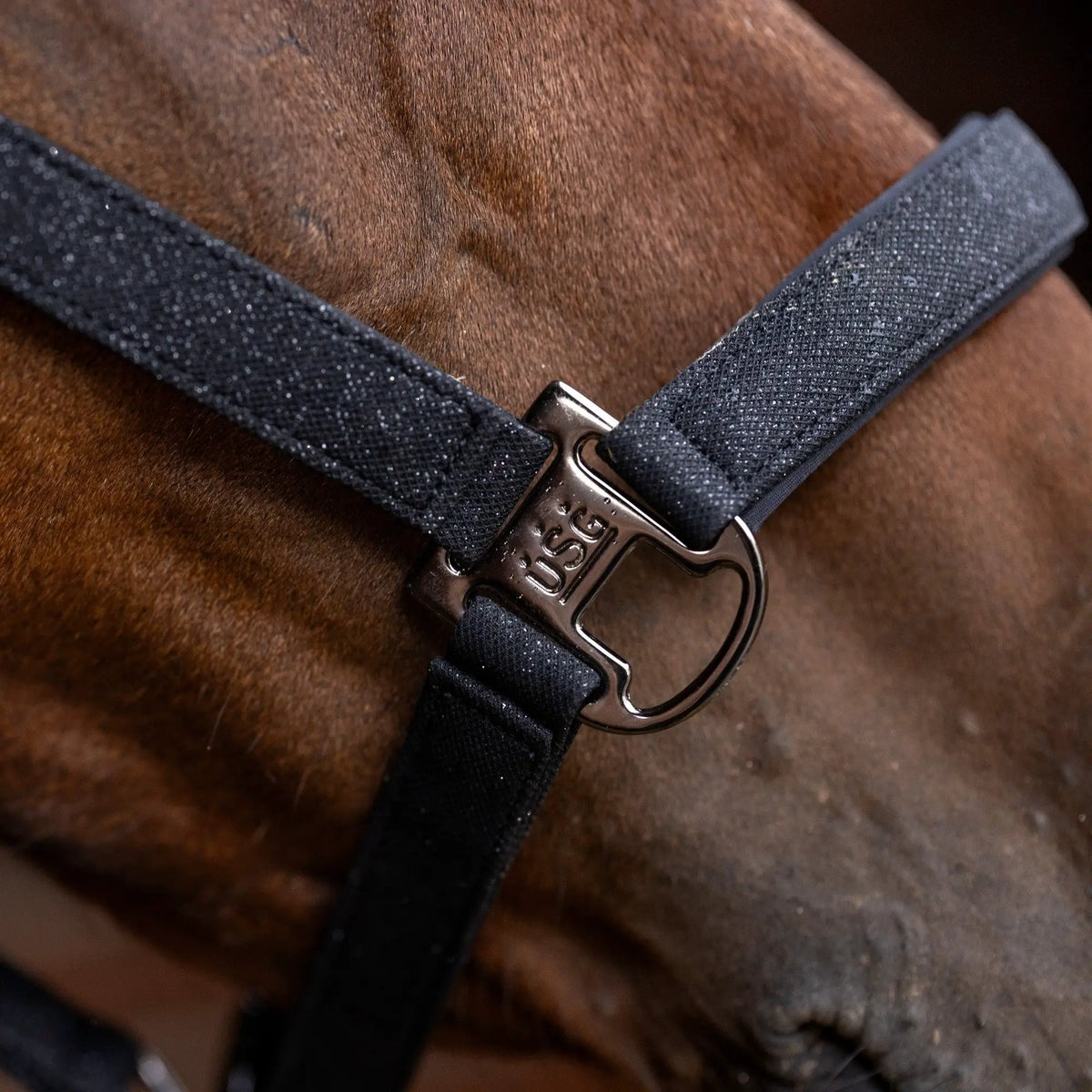 USG Glitzerhalfter ONYX – Halfter im Glitzer - Design - IQ Horse