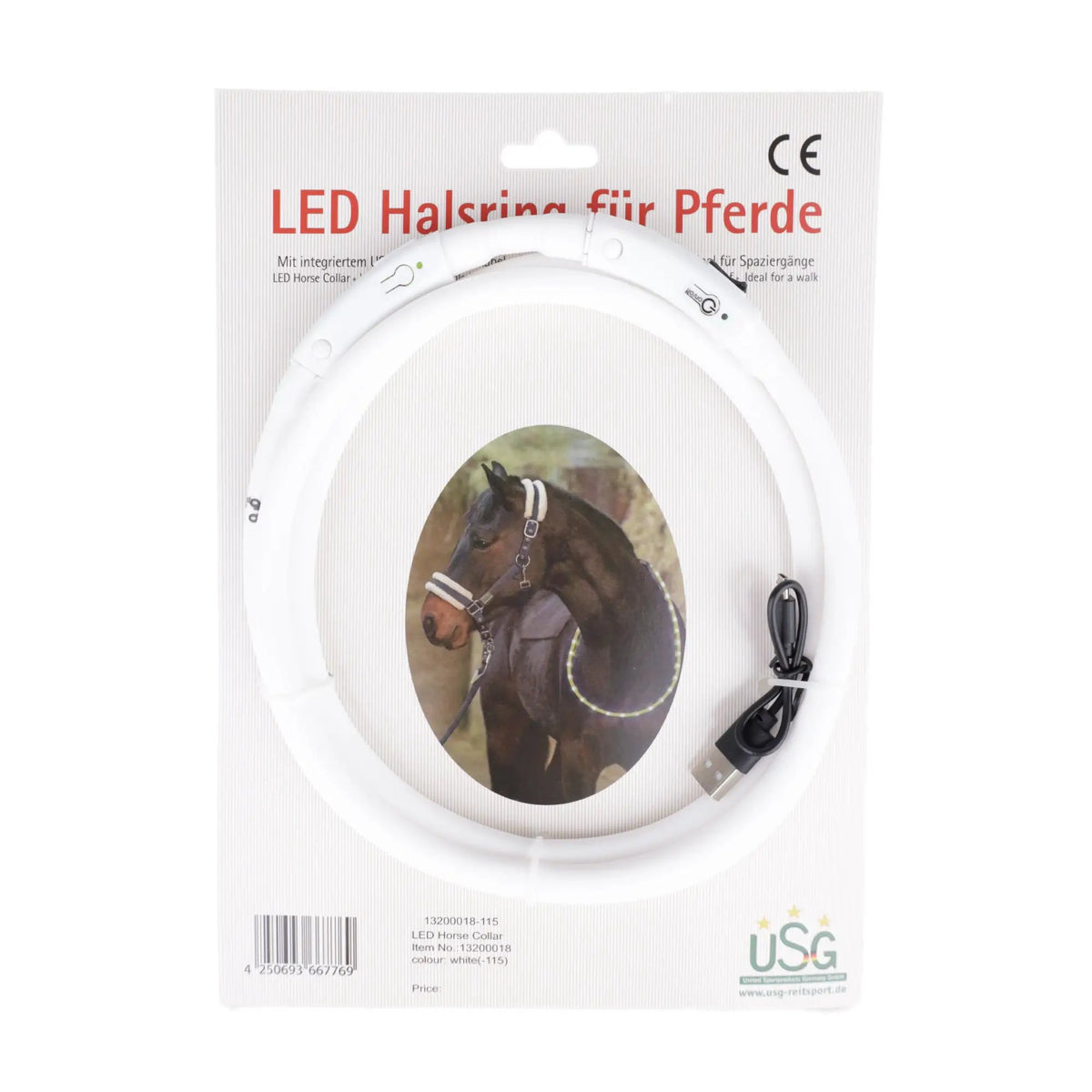 USG LED - Leuchthalsring – Sichtbarkeit & Sicherheit beim Ausritt - IQ Horse