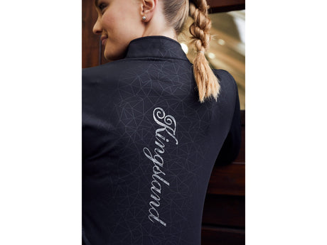 Kingsland KLtenley Trainingsshirt ½ Reißverschluss Damen, Navy - IQ Horse