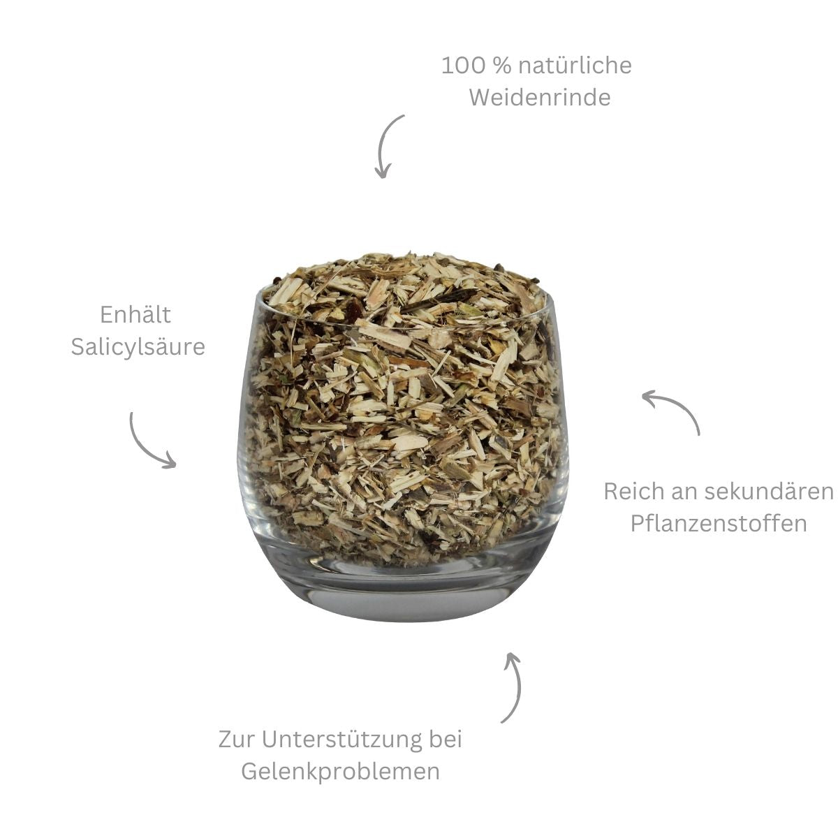 Kräuter Weidenrinde – geschnitten, 0,5 kg