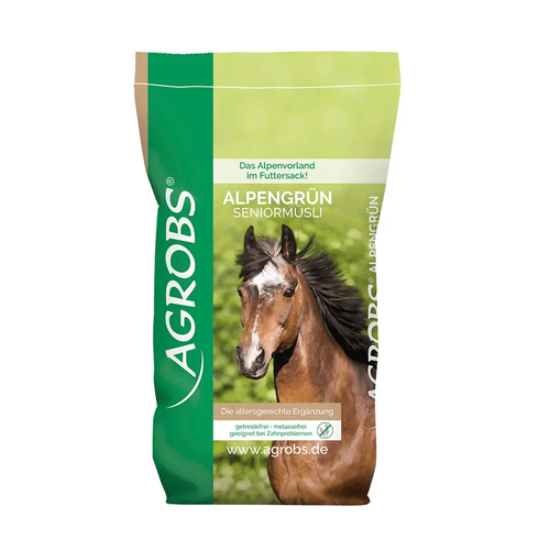 AlpenGrün Seniormüsli - für Pferde mit Zahnproblemen - IQ Horse