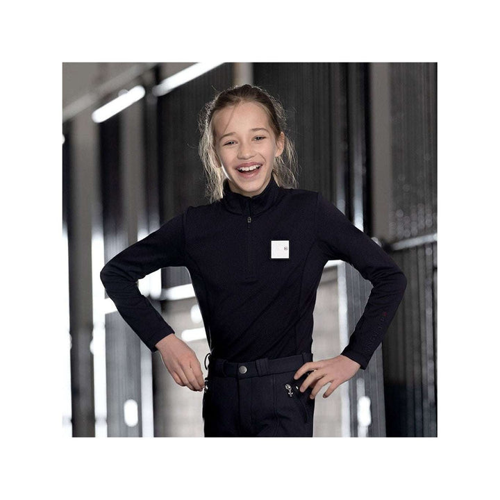 Kingsland KLmaxine Trainingsshirt mit ½ Reißverschluss für Damen, Green Beluga - IQ Horse