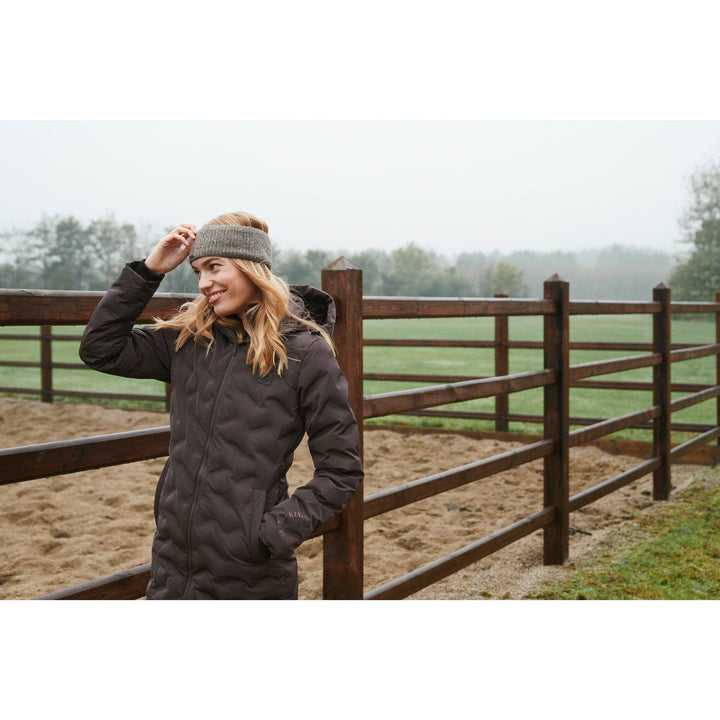 Kingsland Damen Reit-Mantel KLsidra, wasserdicht, isoliert, brown black coffee - IQ Horse
