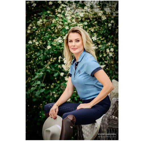 Ps of Sweden Poloshirt Daniella, Light Blue - IQ Horse