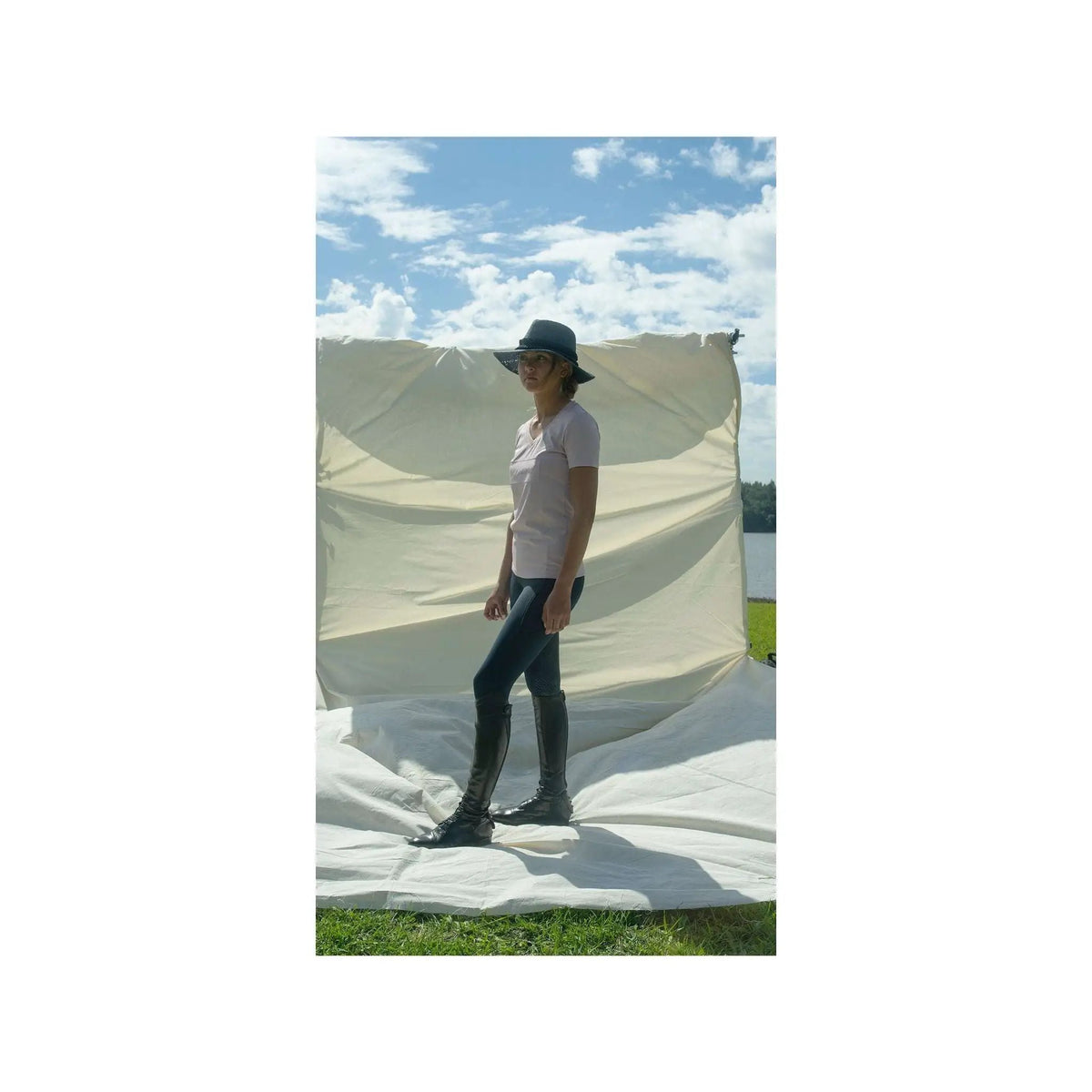Kingsland KLluna T-Shirt Damen Satin Print, Lilac - IQ Horse
