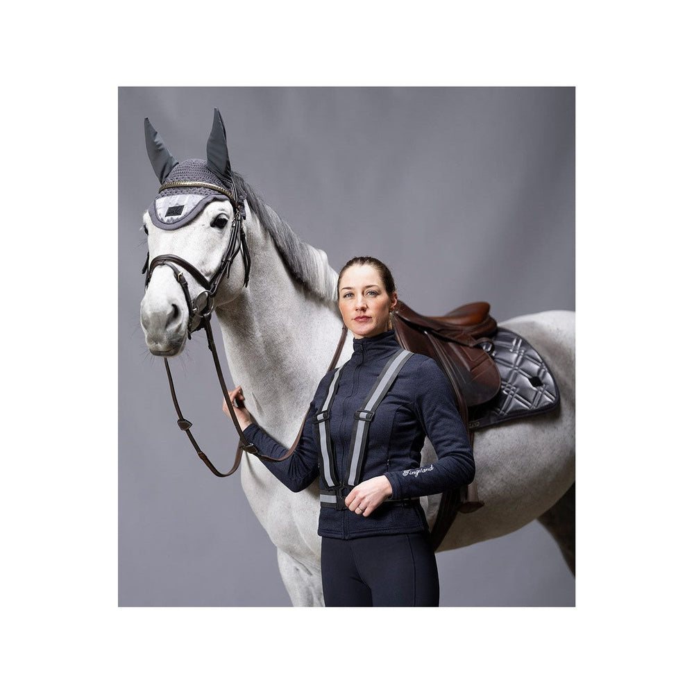 Kingsland Fliegenmütze KLnixe, glitter, grey asphalt - IQ Horse