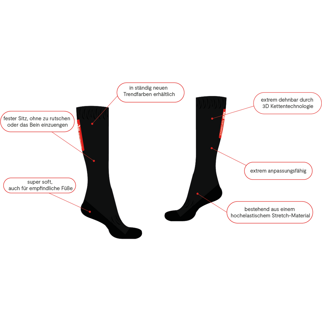 eaSt Riding Socks Professional - one size - black - 2 pairs - IQ Horse