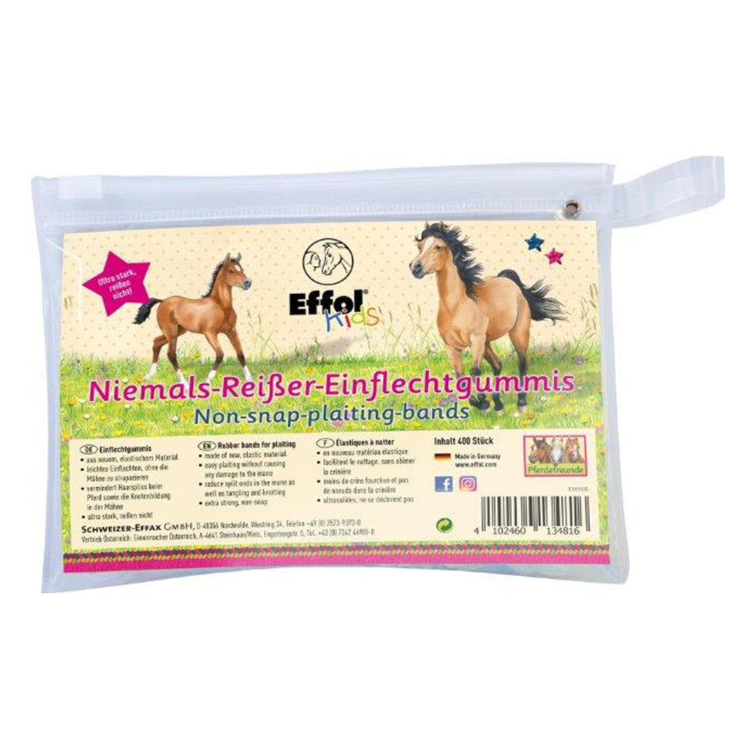 Kids Einflechtgummis – 400 Stück
