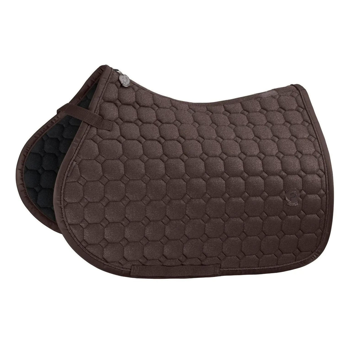 Eskadron Vielseitigkeitsschabracke COTTON GLITTER Eskadron Platinum 24, teak brown - IQ Horse