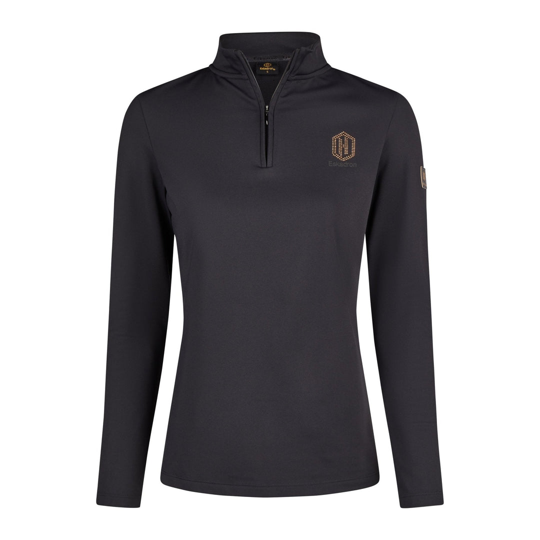 Eskadron Half-Zip Shirt Heritage 24, Schwarz - IQ Horse