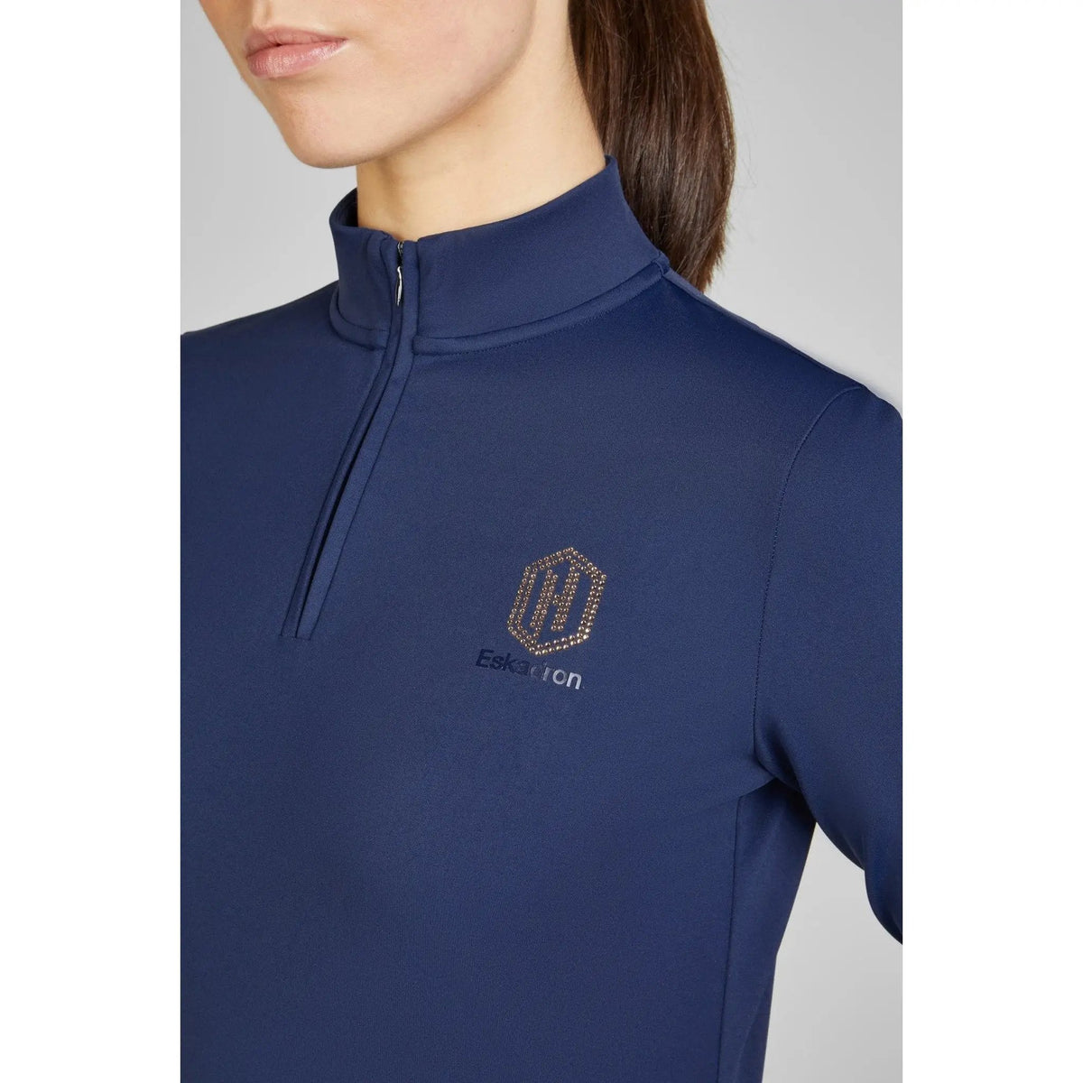 Eskadron Half - Zip Shirt Heritage 24, True Blue - IQ Horse
