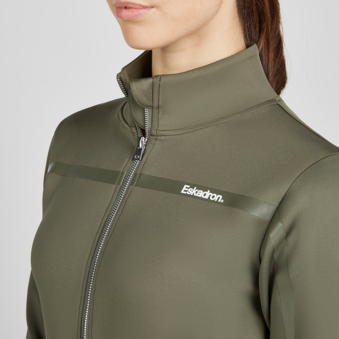 Eskadron Shirt ZIP-SHIRT Classic Sports 25, Dusty Olive - IQ Horse