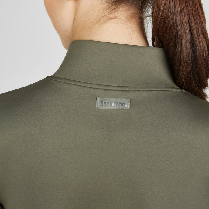 Eskadron Shirt ZIP-SHIRT Classic Sports 25, Dusty Olive - IQ Horse