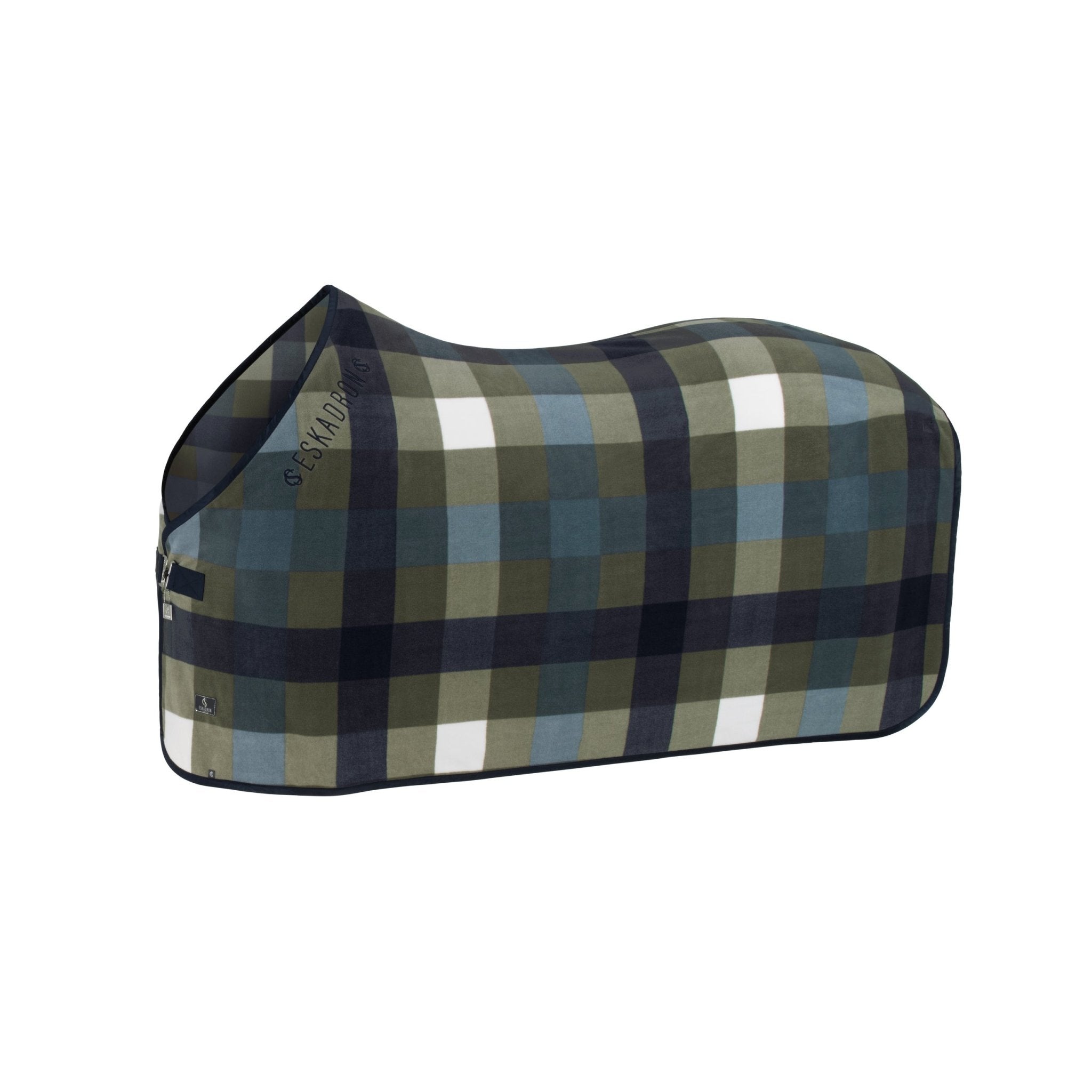 Eskadron Abschwitzdecke FLEECE CHECK Classic Sports 25, Dusty-Olive-White - IQ Horse
