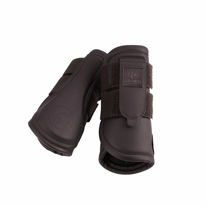 Eskadron Gamaschen FAUX LEATHER PLATINUM 24, teak brown - IQ Horse