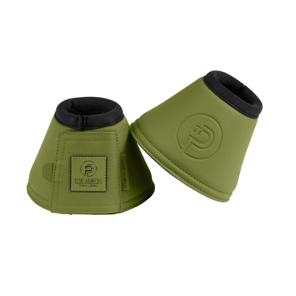 Eskadron Sprungglocken FAUX Leather Platinum 24, moss green - IQ Horse