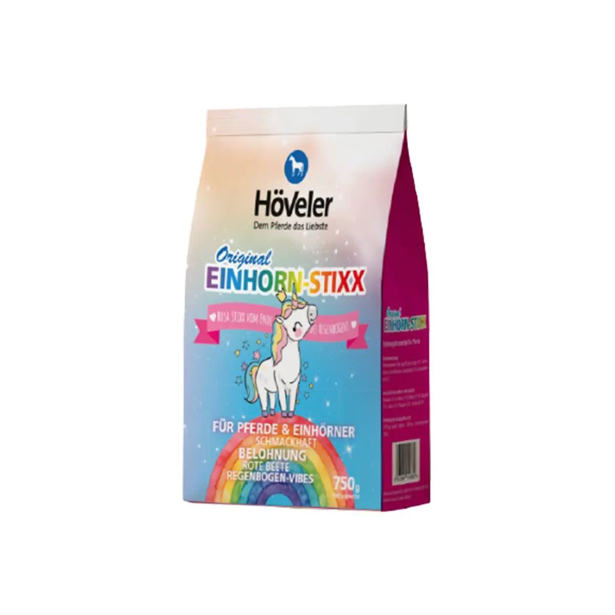 Höveler Stixx Einhorn 750g Leckerli – bunte Rainbow-Verpackung, EQUOVIS