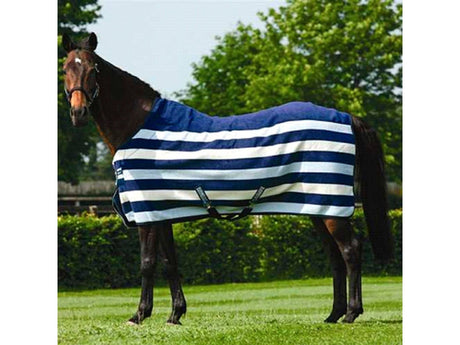 Horseware Rambo Deluxe Fleece Abschwitzdecke, Witney/Navy - IQ Horse