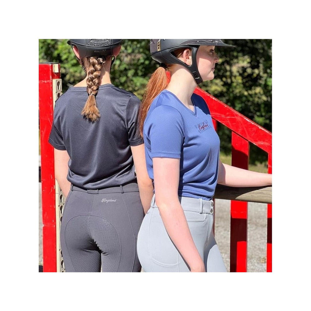 Kingsland KLolivia T-Shirt für Damen, FS2022, Blue Coastal - IQ Horse